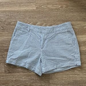 Cynthia Rowley Navy Seersucker Shorts Size 6